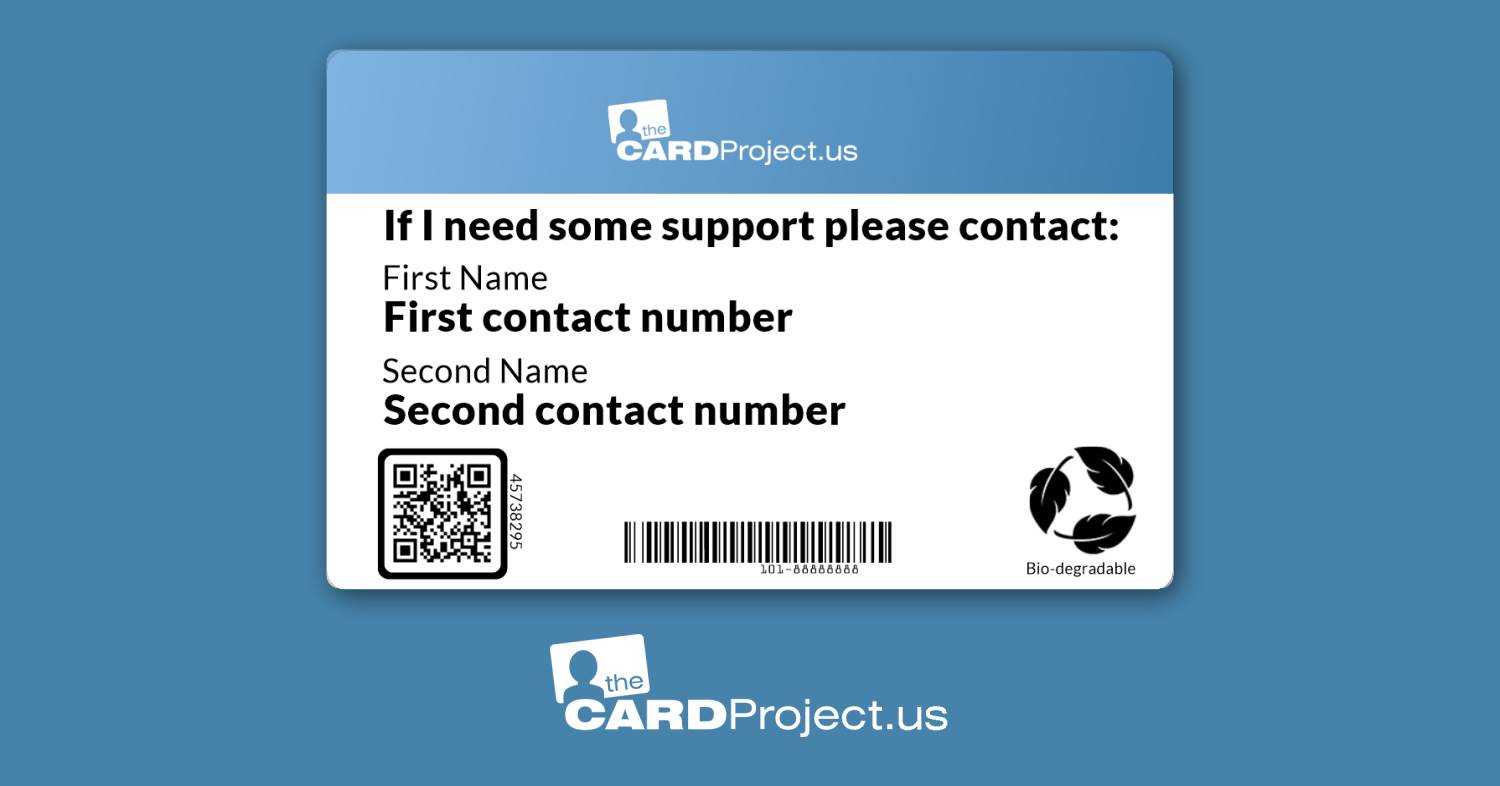 Hypoglycaemia Medical ID Card (REAR)
